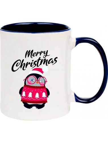 Kindertasse Tasse, Merry Christmas Pinguin Frohe Weihnachten, Tasse Kaffee Tee
