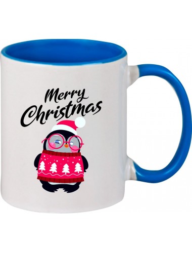 Kindertasse Tasse, Merry Christmas Pinguin Frohe Weihnachten, Tasse Kaffee Tee, royal