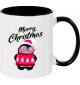 Kindertasse Tasse, Merry Christmas Pinguin Frohe Weihnachten, Tasse Kaffee Tee, schwarz