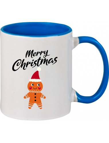 Kindertasse Tasse, Merry Christmas Lebkuchenmänchen Frohe Weihnachten, Tasse Kaffee Tee, royal