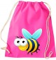 Kinder Gymsack, Biene Wespe Bee Tiere Tier Natur, Gym Sportbeutel, pink