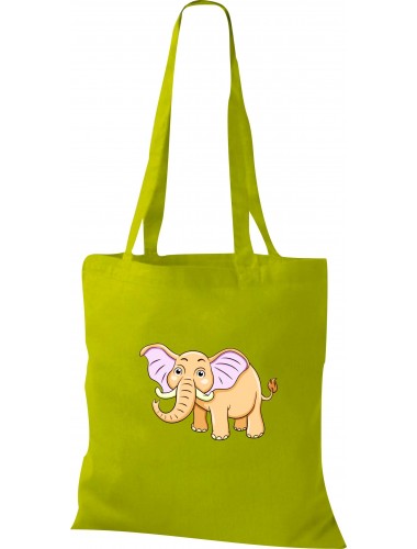 Kinder Tasche, Elefant Elephant Tiere Tier Natur, Tasche Beutel Shopper, kiwi