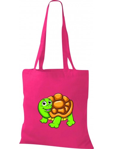 Kinder Tasche, Schildkröte Turtle Tiere Tier Natur, Tasche Beutel Shopper, fuchsia