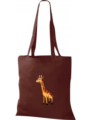 Kinder Tasche, Giraffe Tiere Tier Natur, Tasche Beutel Shopper, braun