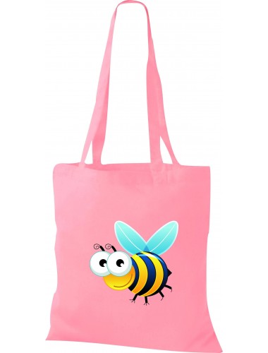 Kinder Tasche, Biene Wespe Bee Tiere Tier Natur, Tasche Beutel Shopper, rosa