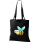 Kinder Tasche, Biene Wespe Bee Tiere Tier Natur, Tasche Beutel Shopper, schwarz