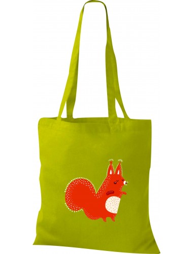 Kinder Tasche, Fuchs Fox Tiere Tier Natur, Tasche Beutel Shopper, kiwi