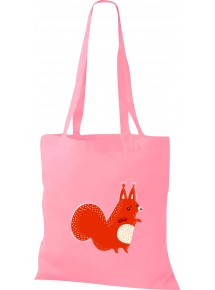 Kinder Tasche, Fuchs Fox Tiere Tier Natur, Tasche Beutel Shopper, rosa