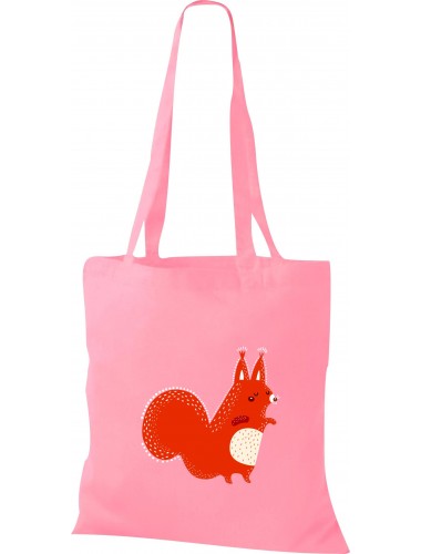 Kinder Tasche, Fuchs Fox Tiere Tier Natur, Tasche Beutel Shopper, rosa