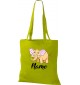 Kinder Tasche, Elefant Elephant mit Wunschnamen Tiere Tier Natur, Tasche Beutel Shopper, kiwi