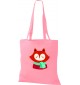 Kinder Tasche, Fuchs Fox Weihnachten Christmas Winter Schnee Tiere Tier Natur, Tasche Beutel Shopper, rosa