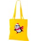 Kinder Tasche, Pinguin Penguin Weihnachten Christmas Winter Schnee Tiere Tier Natur, Tasche Beutel Shopper, gelb
