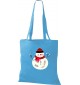 Kinder Tasche, Schneemann Snowman Weihnachten Christmas Winter Schnee Tiere Tier Natur, Tasche Beutel Shopper, sky