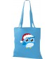 Kinder Tasche, Eule Owl Weihnachten Christmas Winter Schnee Tiere Tier Natur, Tasche Beutel Shopper, sky