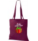 Kinder Tasche, Frohe Weihnachten Geschenk Merry Christmas, Tasche Beutel Shopper, weinrot