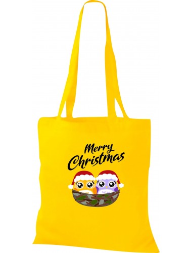 Kinder Tasche, Merry Christmas Eule Frohe Weihnachten, Tasche Beutel Shopper