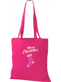 Kinder Tasche, Merry Christmas Weihnachtssocke Frohe Weihnachten, Tasche Beutel Shopper