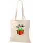 Kinder Tasche, Merry Christmas Geschenk Frohe Weihnachten, Tasche Beutel Shopper, natur