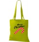 Kinder Tasche, Merry Christmas Zuckerstange Frohe Weihnachten, Tasche Beutel Shopper, kiwi