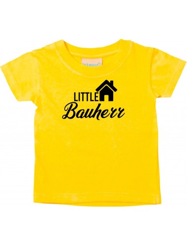 Baby Kids-T, Little Bauherr Hausbau zu Haus, gelb, 0-6 Monate
