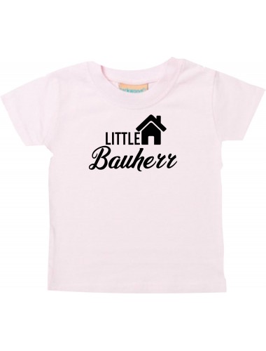 Baby Kids-T, Little Bauherr Hausbau zu Haus, rosa, 0-6 Monate