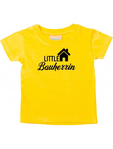 Baby Kids-T, Little Bauherrin Hausbau zu Haus, gelb, 0-6 Monate