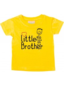 Baby Kids-T, Little Brother Kleiner Bruder, gelb, 0-6 Monate