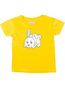 Baby Kids-T, Hase Häschen Hoppelhase Tiere Tier Natur, gelb, 0-6 Monate