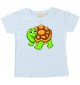 Baby Kids-T, Schildkröte Turtle Tiere Tier Natur, hellblau, 0-6 Monate