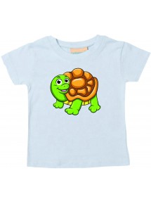 Baby Kids-T, Schildkröte Turtle Tiere Tier Natur, hellblau, 0-6 Monate