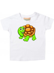 Baby Kids-T, Schildkröte Turtle Tiere Tier Natur, weiss, 0-6 Monate