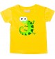 Baby Kids-T, Gecko Leguan Eidechse Tiere Tier Natur, gelb, 0-6 Monate