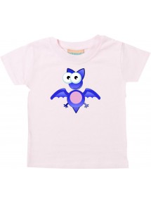 Baby Kids-T, Fledermaus Bat Tiere Tier Natur, rosa, 0-6 Monate