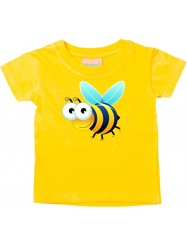 Baby Kids-T, Biene Wespe Bee Tiere Tier Natur, gelb, 0-6 Monate