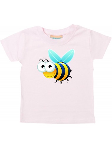Baby Kids-T, Biene Wespe Bee Tiere Tier Natur, rosa, 0-6 Monate
