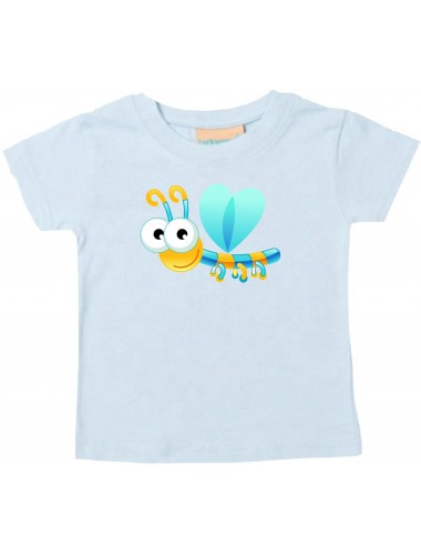 Baby Kids-T, Libelle Insekt Tiere Tier Natur, hellblau, 0-6 Monate