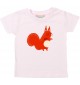 Baby Kids-T, Fuchs Fox Tiere Tier Natur, rosa, 0-6 Monate