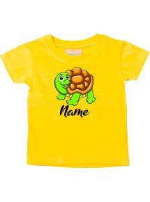 Baby Kids-T, Schildkröte Turtle mit Wunschnamen Tiere Tier Natur
