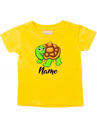 Baby Kids-T, Schildkröte Turtle mit Wunschnamen Tiere Tier Natur