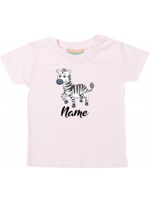 Baby Kids-T, Zebra mit Wunschnamen Tiere Tier Natur