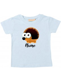Baby Kids-T, Igel Hedgehog mit Wunschnamen Tiere Tier Natur