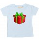 Baby Kids-T, Geschenk Präsent Mitbringsel Weihnachten Christmas Winter Schnee Tiere Tier Natur, hellblau, 0-6 Monate