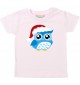 Baby Kids-T, Eule Owl Weihnachten Christmas Winter Schnee Tiere Tier Natur, rosa, 0-6 Monate