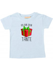 Baby Kids-T, Ich bin dein Geschenk Tante Weihnachten Geburtstag, hellblau, 0-6 Monate