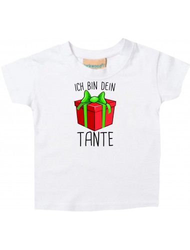 Baby Kids-T, Ich bin dein Geschenk Tante Weihnachten Geburtstag, weiss, 0-6 Monate