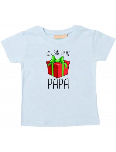 Baby Kids-T, Ich bin dein Geschenk Papa Weihnachten Geburtstag, hellblau, 0-6 Monate