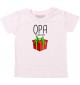 Baby Kids-T, Opa ich bin dein Geschenk Weihnachten Geburtstag, rosa, 0-6 Monate