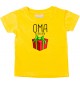 Baby Kids-T, Oma ich bin dein Geschenk Weihnachten Geburtstag, gelb, 0-6 Monate