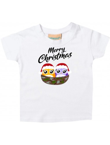 Baby Kids-T, Merry Christmas Eule Frohe Weihnachten