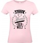 Lady T-Shirt, beste Mama der Welt, Familie rosa, L